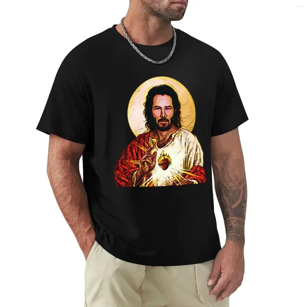 Polos pour hommes Holy Keanu - T-shirts Gadgets Masques faciaux T-shirt Homme Homme Graphique Hip Hop