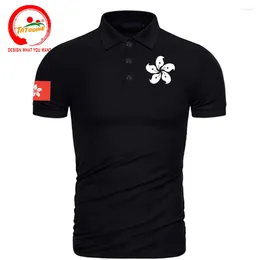 Heren Polos Hong Kong Hongkong HKG HK Kongese Polo -shirts Men Korte mouw Brand Gedrukt voor Country Cotton Nation Team Shirt