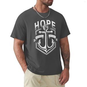 Polos pour hommes Hope Anchors The Soul T-shirt Anime à manches courtes Plaine Plus Taille T-shirts Hommes Long