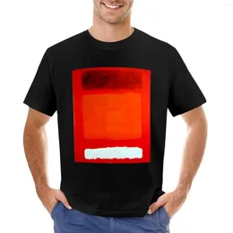 Herenpolo's HQ Rood-wit-bruin door Mark Rothko - Hoge kwaliteit schilderij T-shirt editie T-shirtontwerper heren