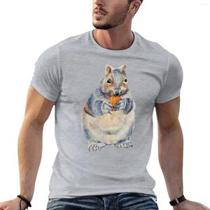 Mannen Polo Hungry Eekhoorn Voorbereiden Voor Winter Mixed Media T-shirt Aangepaste T-shirts Tops Effen Zwarte Mannen