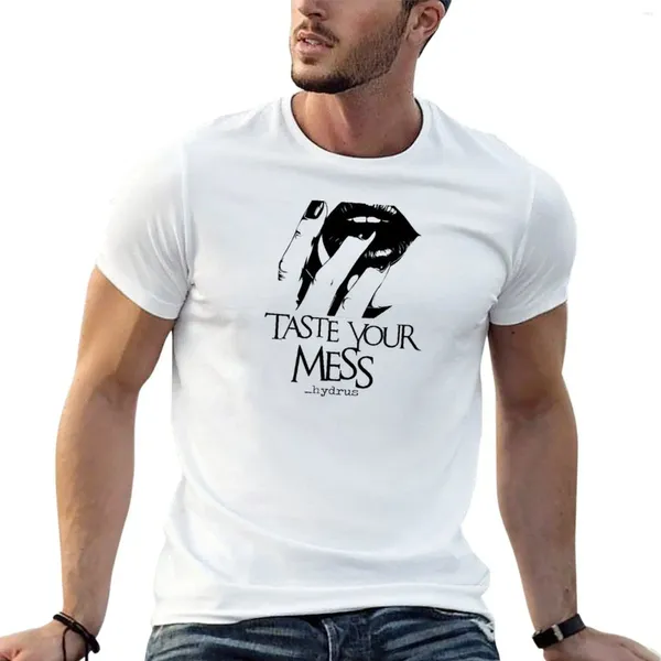 Polos pour hommes? _Hydrus Goûtez votre T-shirt Mess-B Vêtements Hippie Tops d'été Edition Blouse T-shirt pour hommes