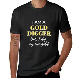 Polos masculins Je suis un t-shirt de digger en or