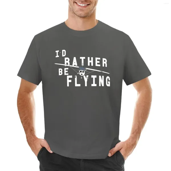 Polos pour hommes Je préfère voler C172 Airplane Pilot T-shirt Anime Séchage rapide Mentide Shirts