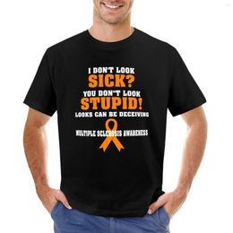 Herenpolo's Ik zie er niet ziek uit - Multiple sclerose bewustzijn T-shirt Anime kleding Grote maten tops Esthetische kleding