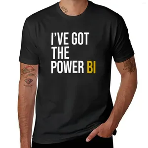 Polos masculins J'ai le Power Bi T-shirt Sweat Vintage Ventes Funnys T-shirt Hommes