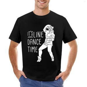 Herenpolo's zijn lijndansstijd cadeau voor dansende danser t-shirt dier prinfor boys zomer top editie grote en lange t shirts mannen