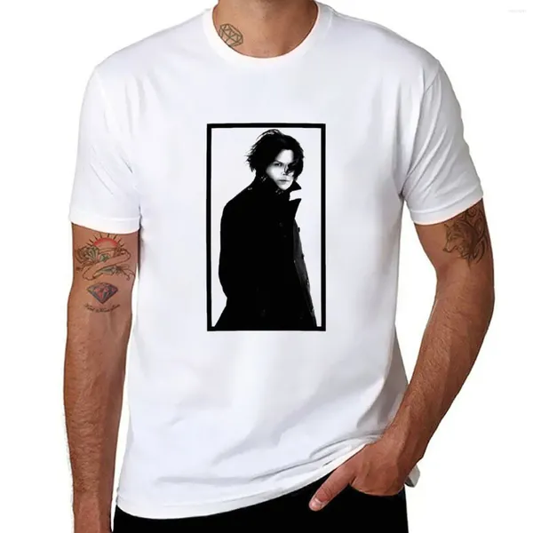 Polos pour hommes Jack WhiteThe et T-shirt blanc Edition T-shirt imprimé animal pour garçons chemises hommes