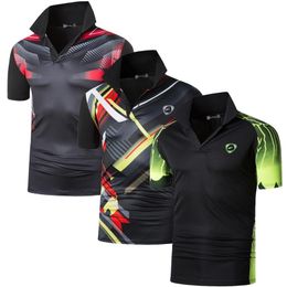 Polos para hombre jeansian Paquete de 3 polos deportivos para hombre POLOS Polos Golf Tenis Bádminton Dry Fit manga corta LSL304_310_312_Black SXXL 230715