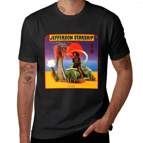 Polos masculine Jefferson Starship: Spitfire T-shirt surdimensionné pour un garçon drôle t-shirts hommes