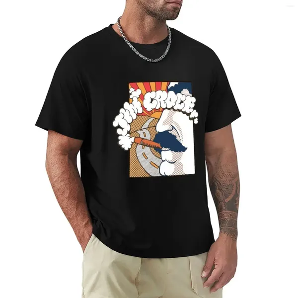 Polos para hombres Jim Croce color Dot Matrix 70S Diseño Camiseta Camiseta de verano Camisas Vintage Tees Mens Funny T Divertido T