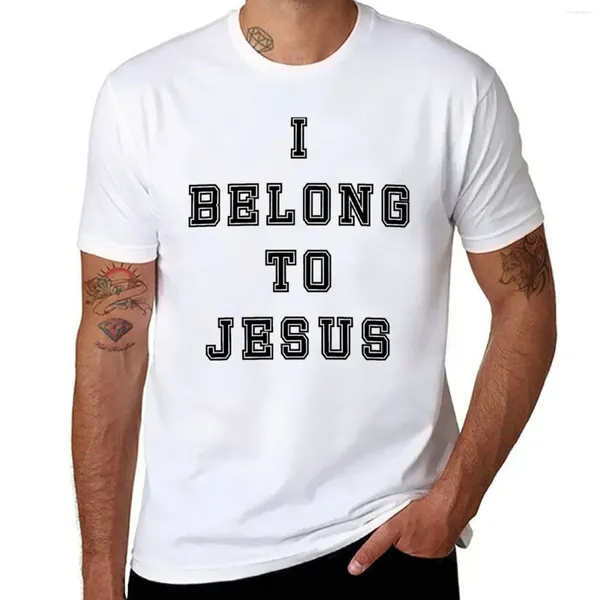 Polos para hombre Kaka I Belong To Jesus Shirt Camiseta con estampado animal para niños Camiseta corta para hombres