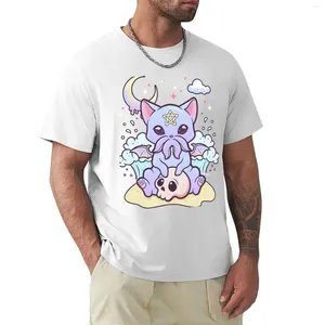 Men's Polos Kawaii pastel goth mignon mignon effrayant occulte cthulhu t-shirt oversizets plus tailles tops t-shirts pour hommes