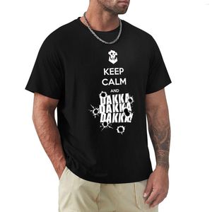 Polos pour hommes Keep Calm And Dakka T-Shirt Graphic T Shirt Cute Tops Men Long Sleeve Shirts