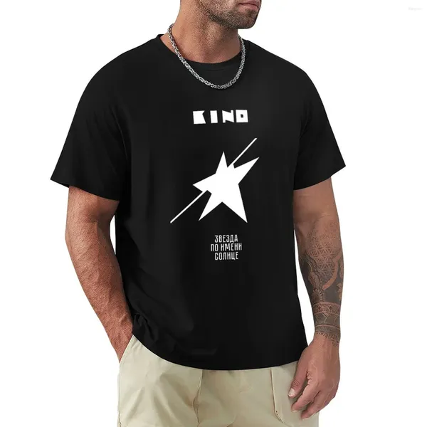 Polos para hombre, camiseta de la banda rusa Kino 