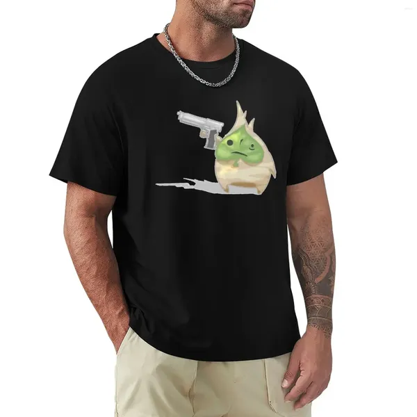 Polos para hombre, camiseta Korok Gun para niño, diseño personalizado, camisetas gráficas propias para hombre, Hip Hop