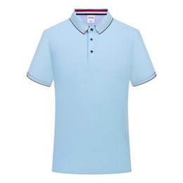 Herenpolo's Lanjing katoenen poloshirt met twee niveaus kraag, revers met korte mouwen, heren en dames, hetzelfde om een bedrijfsimago te vestigen Koele zomer 230912