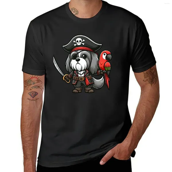 T-shirt de pirate de chien Polos Lhasa Apso