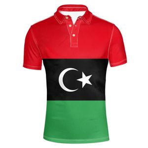 Polos para hombres Camisa LIBIA Nombre personalizado Número Lby Bandera de la nación Ly Libia Árabe Islam Jamahiriya Árabe Imprimir Po RopaHombres HombresHombres