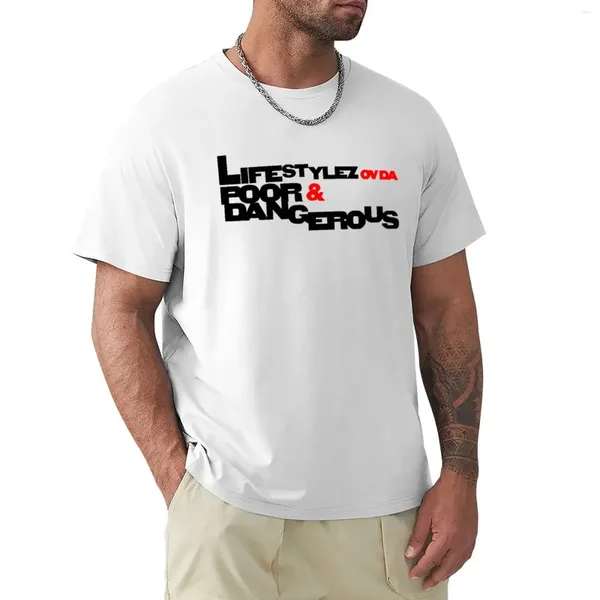 Men's Polos Lifestylez ov da pauvre t-shirt dangereux Edition Summer Tops Mens Plain T-shirts