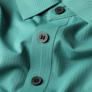 Polos para Hombres Lujo Ligero Simple Caballero Cómodo Transpirable Tejido Jacquard Estiramiento Sin Rastro Presionado Color Puro Manga Corta