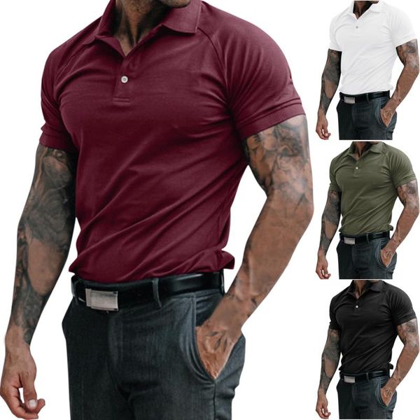 Polos para hombre, camisa de manga larga de color morado claro, para hombre, verano, estampado sólido, cuello vuelto, raglán, para hombre, a rayas, cuello alto