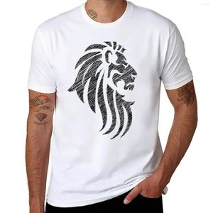 T-shirt de conception de style tatouage de style tatouage tribal du lion