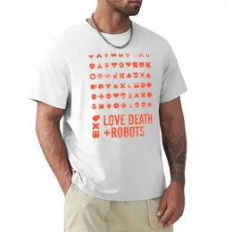 Polo's voor heren houden van death robots -red verf allemaal in t -shirt douaneontwerp je eigen hippie -kleding plus maten