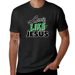 Les polos masculins Love Like Jesus T-shirt surdimensionnés Vêtements d'été mignons t-shirts graphiques pour hommes Hip Hop