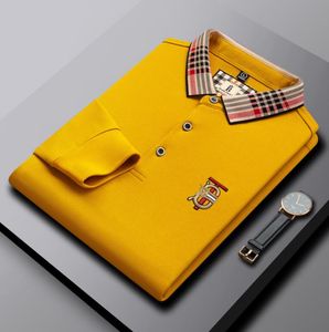 Polos pour hommes de luxe B lettre marque chemise de créateur à manches longues t-shirt brodé automne affaires décontracté revers haut tendance
