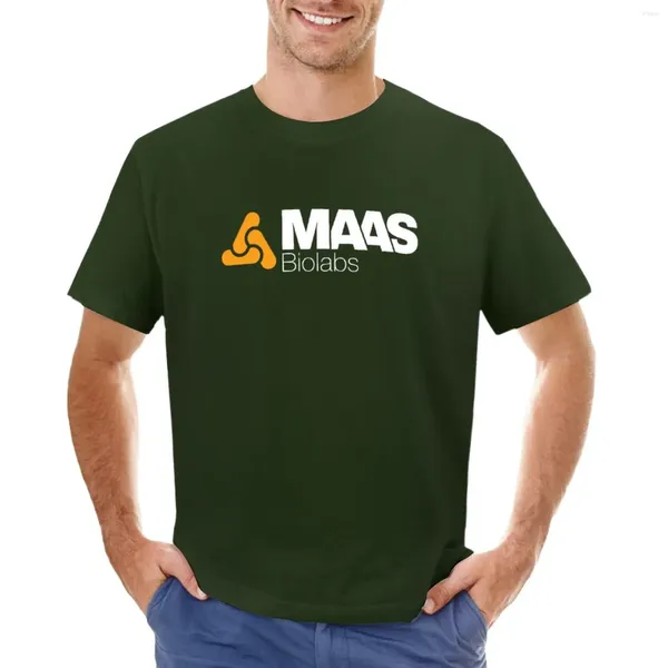 Logotipo corporativo de polos para hombres maas biolabs - camisetas blancas camisetas de topes de talla grande camisetas gráficas de verano t para hombres paquete