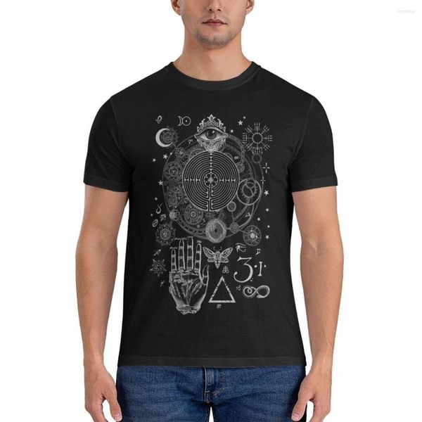 Polos pour hommes symboles magiques pour un alchimiste rêveur T-Shirt classique vêtements d'été t-shirts hommes chemise entraînement