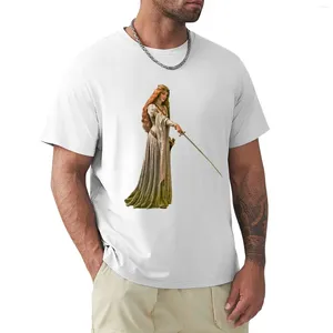 Polos pour hommes Princesse médiévale / fantastique avec épée T-shirt Plus Taille Tops Anime Vêtements T-shirts unis Hommes