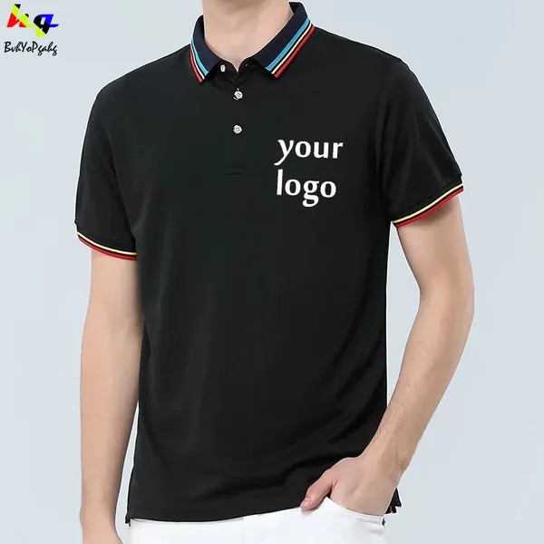 Polos pour hommes Chemises décontractées pour hommes Logo personnalisé Conception de chemise Impression Hommes et femmes Travail Équipe Publicité Chemises Hommes Hommes Hommes Hommes