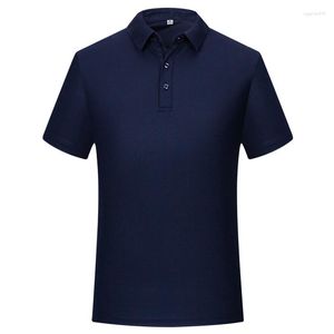 Polos para Hombre Polos De Manga Corta para Hombre Color Sólido Estiramiento Suave Transpirable Sensación Fresca Abotonada Camisetas De Verano Hombre Informal