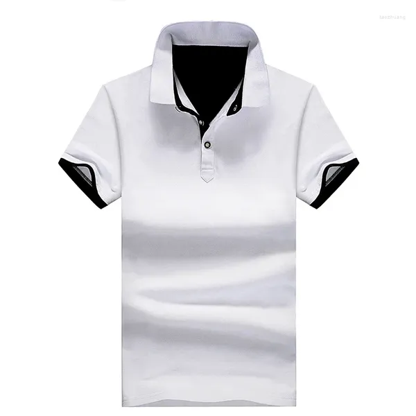 Polos pour hommes Business Business Youth Casual Youth Tops Corée Vêtements de mode Polo Polo Summer Summer Clain Sleeve High Quality