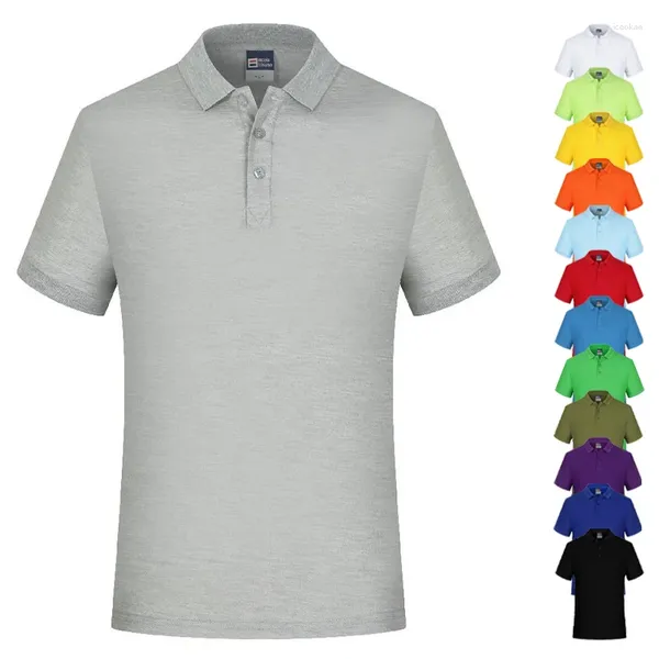 Polos para hombres Hombres Polo formal Camiseta de manga corta Venta al por mayor Camisas con cuello informal Polo en blanco Ropa de verano Kaos Pour Hommes