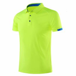 Heren Polos Men Golf Shirts Outdoor Sportswear korte mouw dames golfpolos shirt badminton hardloop voetbal jerseys gym shirts 230823