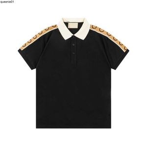 Polos para hombres Camisa polo para hombres Casual Business Horse Sports Estilo de golf Mangas cortas para hombre Italia Diseñador Ropa Impresión de letras Moda Verano Camisetas M-3XL