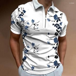 Polos pour hommes 2023 été hommes à manches courtes mode Art motif Polo chemise de haute qualité T-shirt