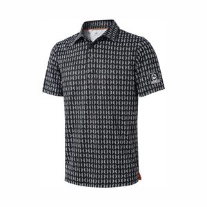 Polos pour hommes Chemise de golf pour hommes en osier humide coupe sèche performance polo de golf rayé à manches courtes décontracté T-shirt imprimé à séchage rapide 230717