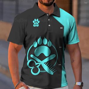 Polos pour hommes hommes T-shirt Tops Professional Vêtements d'été Nom de beauté pour animaux