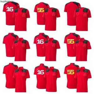 Polos pour hommes Hommes et femmes F1 Team T-shirt Polo Costume Quatre Saisons Formule 1 Costume de course rouge officiel personnalisable 5gvq