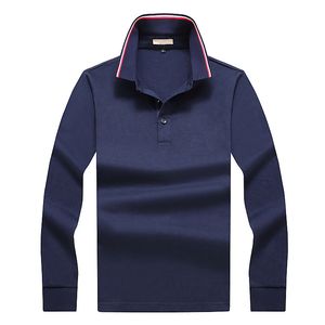Chemises de marque pour hommes pour hommes masculins 3 couleurs à manches longues pour les bandes classiques du printemps et de l'automne panallées décontractées