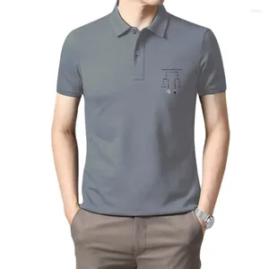 Polo's voor heren Heren buitenshuis Uniek ontwerp T-shirts Techniek stroomschema Pre-katoen Ingenieur beroep POLO Shirt Tees Formele Camisa