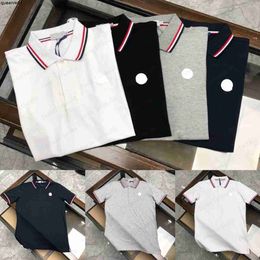 Polo's voor heren Stylist-poloshirts voor heren Luxe merk heren designerpolo T-shirt Zomermode Ademende revers met korte mouwen Casual top