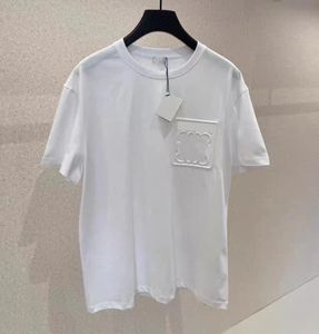 Polo's voor heren T-shirts voor heren Designer driedimensionaal reliëf met korte mouwen en ronde hals voor koppels voor heren en dames