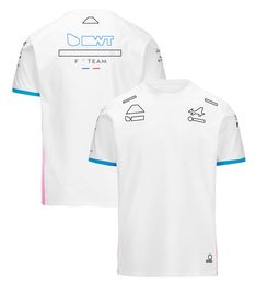 Heren Polos Mens T-shirts F1 Team 2024 T-shirt Formule 1 Nieuw seizoensracespak Polo Shirt T-shirt Driver Fans Jersey Tops Summer Mens Black T-shirt Plus Maat 9lb0