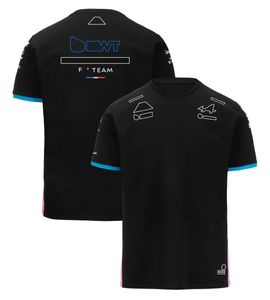 Heren Polos Mens T-shirts F1 Team 2024 T-shirt Formule 1 Nieuw seizoensracespak Polo Shirt T-shirt Driver Fans Tops Summer Mens Black T-shirt Plus Maat 9n4f