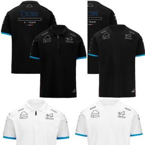 T-shirts masculins pour hommes Polos F1 Team 2024 T-shirt Formule 1 Nouvelle saison Suisse de course Polo T-shirt T-shirt Fans de pilotes Tops Summer Mens Black T-shirt Plus Size Lipv
